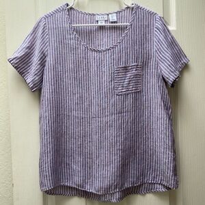 NICOLE MILLER | 100% Linen Top Size Small